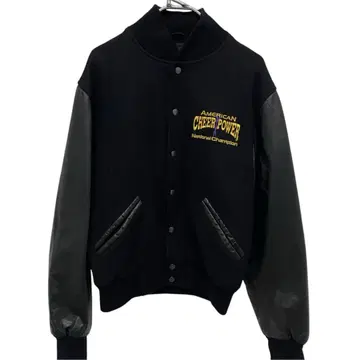 AMERICAN CHEER POWER 바시티 자켓 가죽 자켓 구제 의류