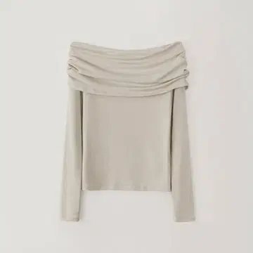 New Layer Shoulder Top oatmeal