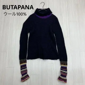 BUTAPANA 부타파나 에스닉 터틀넥 울 니트