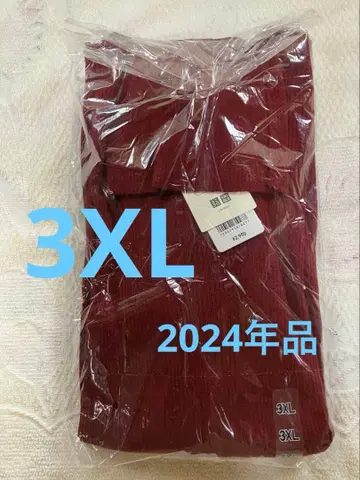 3XL 유니클로 메리노 리브 터틀넥 스웨터 17Red 2024년