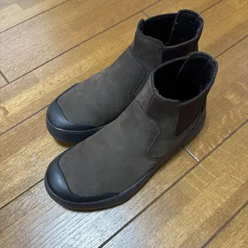 브라운 사이드 고어 부츠 스웨이드