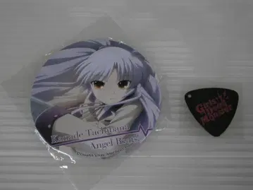 미개봉 2세트 Angel Beats! 타치바나 카나데 캔뱃지와 피크