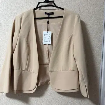 노카라 자켓 베이지