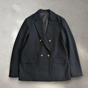 UNIQLO 유니클로 더블 자켓 네이비 골드 버튼 M 사이즈