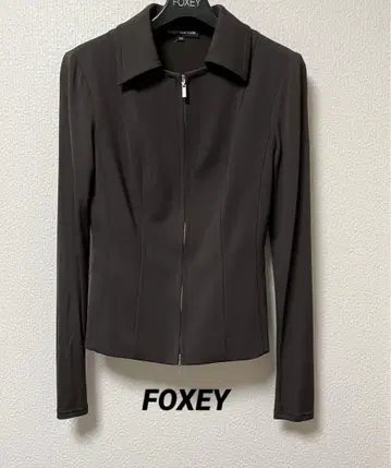 폭시 foxey 자켓 사이즈 38 미사용 브라운