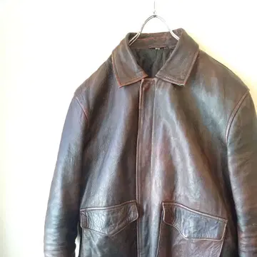 가죽 자켓 천연 가죽 브라운 라이더스