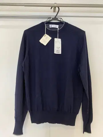 BRUNELLO CUCINELLI 캐시미어 스웨터 사이즈 48 네이비