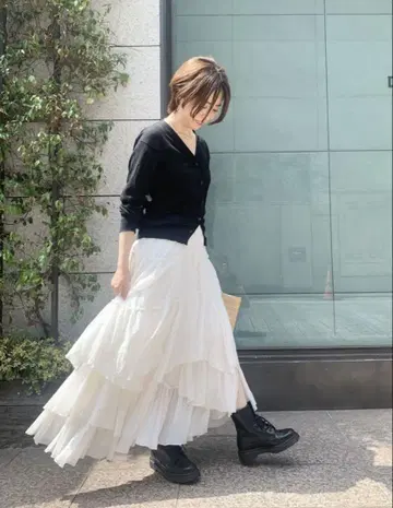 CASAFLINE 코튼 캉캉 스커트