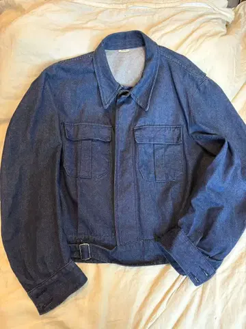 이탈리아군 데님 자켓 새상품급 레어