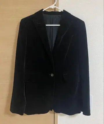 BACCA 벨벳 테일러드 자켓 블랙