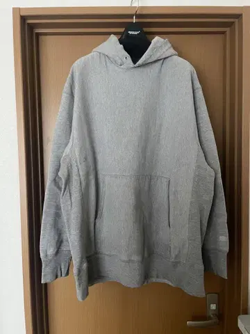 00s 챔피언 리버스 위브 후드티 XL 무지 그레이