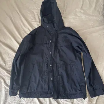 THE NORTH FACE 블랙 후드 부착 자켓