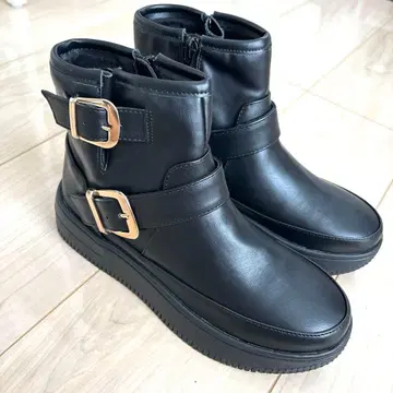 GLOBAL WORK 에어카루 우천 겸용 부츠 S 블랙 엔지니어