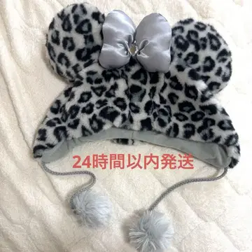 디즈니 레오파드 무늬 미니 팬캡