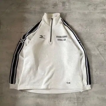 Mizuno 미즈노 하프 지퍼 트레이닝복 화이트