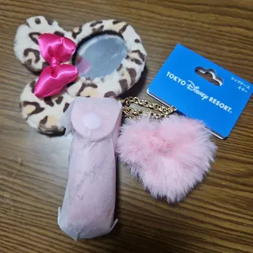 레오파드 무늬 립 케이스 거울 미니 디즈니 신상 레오파드