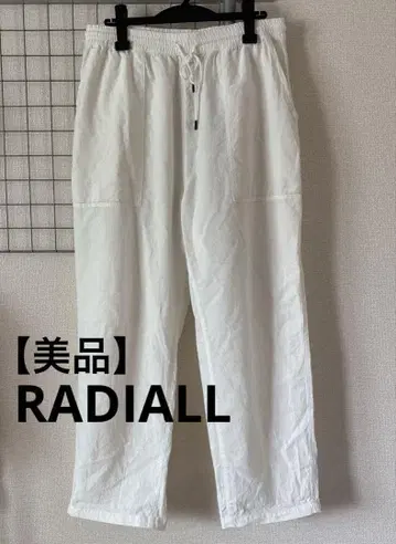 [ 새상품급 ] RADIALL 라디얼 화이트 이지 팬츠 L 사이즈 남성용