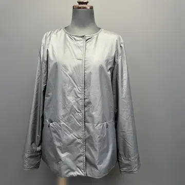 CROCODILE 블랙 노카라 자켓 M