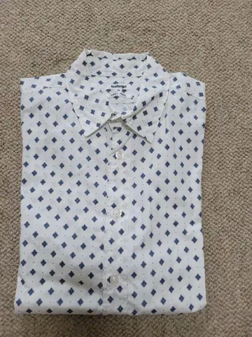 Nautica 다이아몬드 패턴 긴팔 셔츠