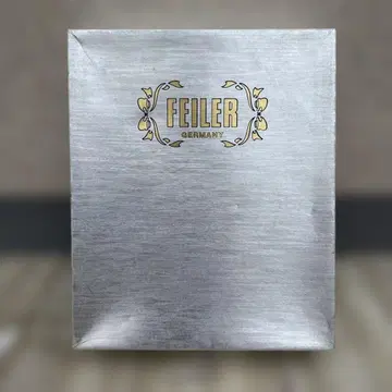 FEILER 블랙 꽃무늬 자수 토트백
