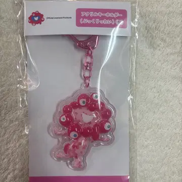 오사카 만박 미야쿠미야쿠 아크릴 키링 푹신푹신 벚꽃 핑크