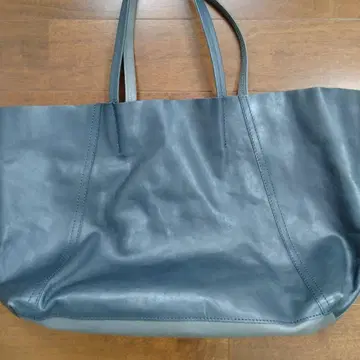 GIANNI CHIARINI 천연 가죽 토트백 그레이 x 네이비