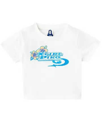 X-girl x PIKO S/S BABY TEE 티셔츠
