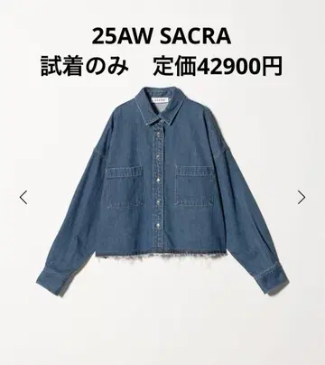 시착만 한 상품 25AW SACRA 데님 자켓 셔츠