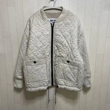 MARY QUANT 퀼팅 데이지 리버서블 블루종