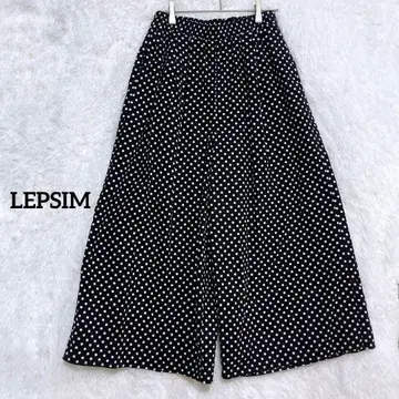 렙심/도트 이지 팬츠 캐주얼 개성파 레트로 코디 M 사이즈