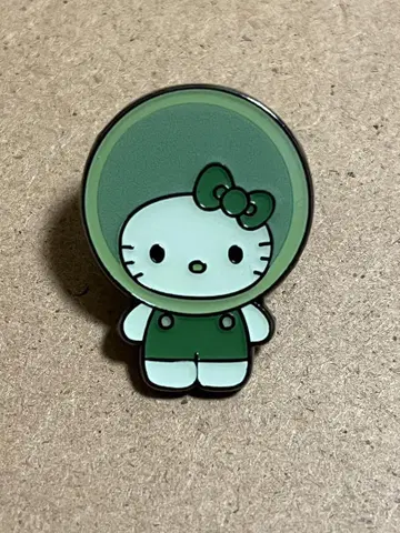 오사카 간사이 박람회 일본관 모 키티 핀 배지 (클로렐라)