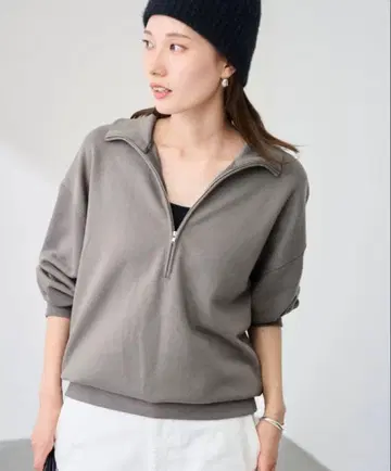 FRAMeWORK DEEP HALF ZIP 그레이