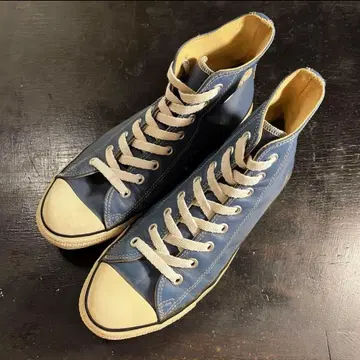 90s USA CONVERSE 26.5cm 가죽 블루 하이컷