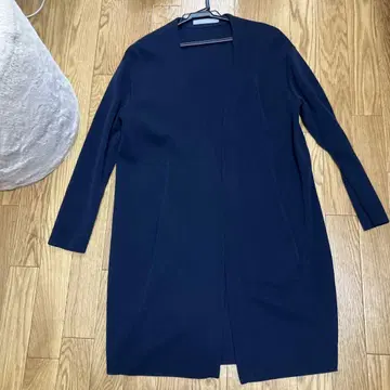 theory luxe 네이비 롱 가디건 038