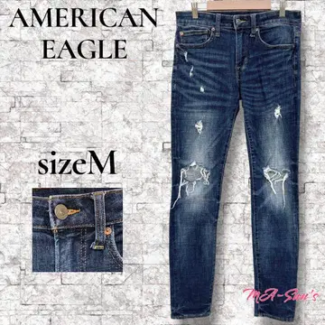 AMERICAN EAGLE 슬림 레그 데미지 데님 팬츠 M 상당