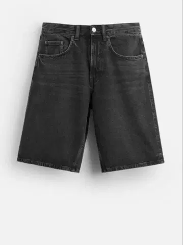 ZARA 블랙 데님 숏팬츠