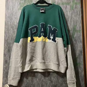 PAM 로고 자수 트레이닝복 그린/그레이