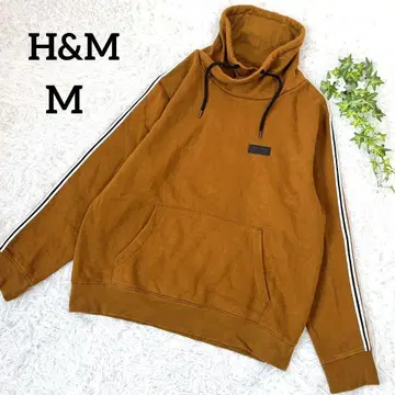 새상품급 H&M 하이넥 트레이닝복 캥거루 포켓 M 브라운 5907