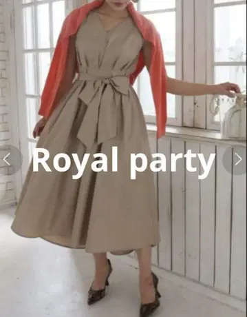 ROYAL party 로얄 파티 원피스 베이지 여성용