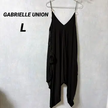 GABRIELLE UNION [ L ] 블랙 슬리브리스 튜닉 살로펫