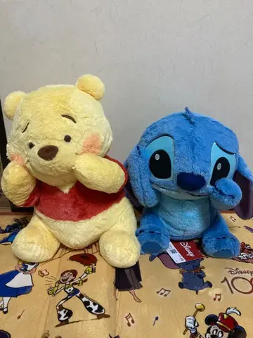 Disney 푸우 스티치 봉제 인형 세트