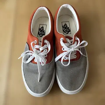 VANS 오렌지 그레이 스니커즈 ERA 24.5