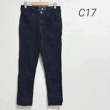 씨 세븐틴 데님 팬츠 스키니 데님 하이웨스트 캐주얼 26