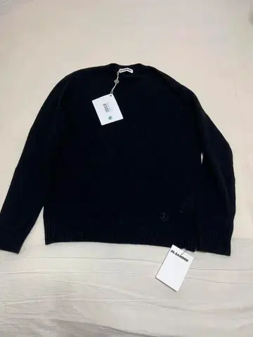 새상품 질 샌더 JIL SANDER+ 블랙 크루넥 스웨터 50