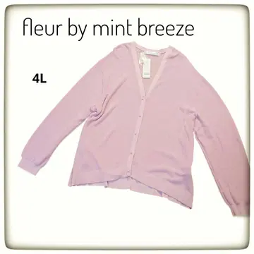 [ 새상품급 ] fleur by mint breeze 핑크 가디건 4L