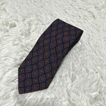 ETRO 에트로 SILK 실크 넥타이 페이즐리 올 패턴 네이비 계열