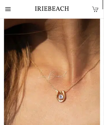 iriebeach Horseshoe zirconia necklace