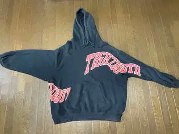 TIGHTBOOTH acid logo 후디 블랙 L 사이즈