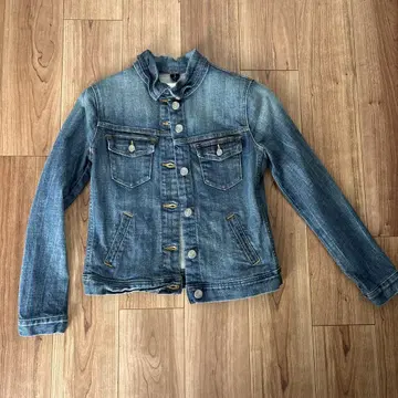 J.Crew 카라 부착 데님 자켓 X-Small