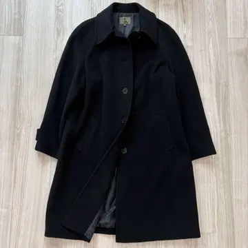 CK 캘빈클라인 롱 코트 캐시미어 블랙 L 4 스테인 칼라 가을/겨울